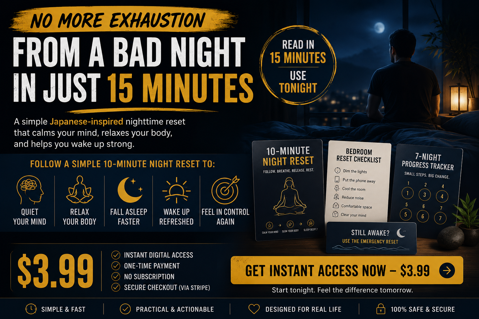 Visual summary of the nighttime reset system