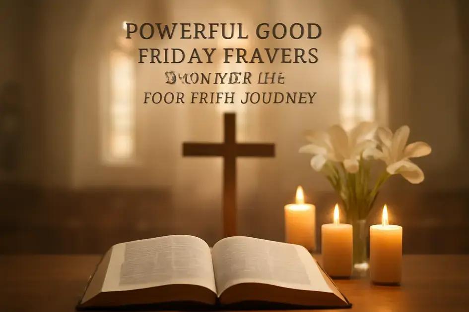 Good Friday prayers