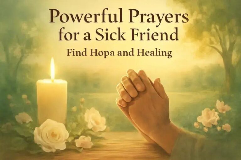prayers for a sick friend