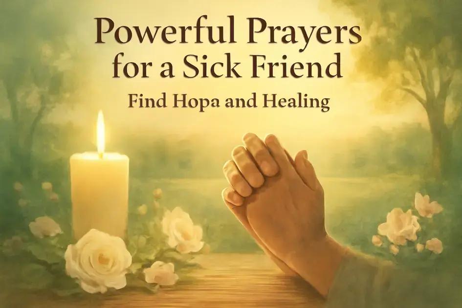 prayers for a sick friend