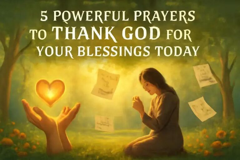 prayers to thank God for our blessings