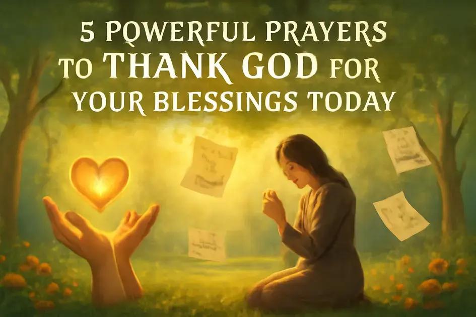 prayers to thank God for our blessings